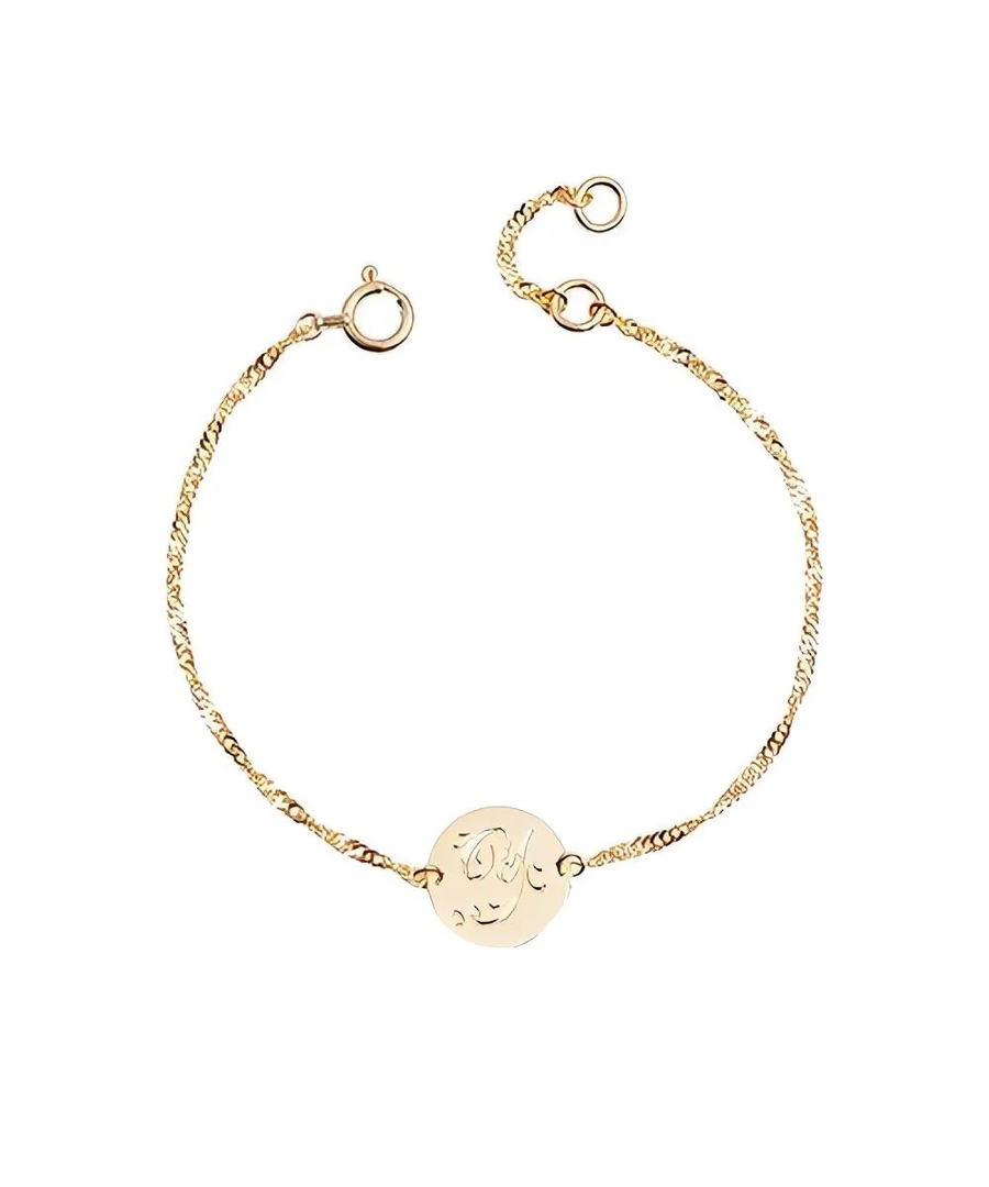 【AURORA GRAN】K18YG Chain Bracelet Round for Baby