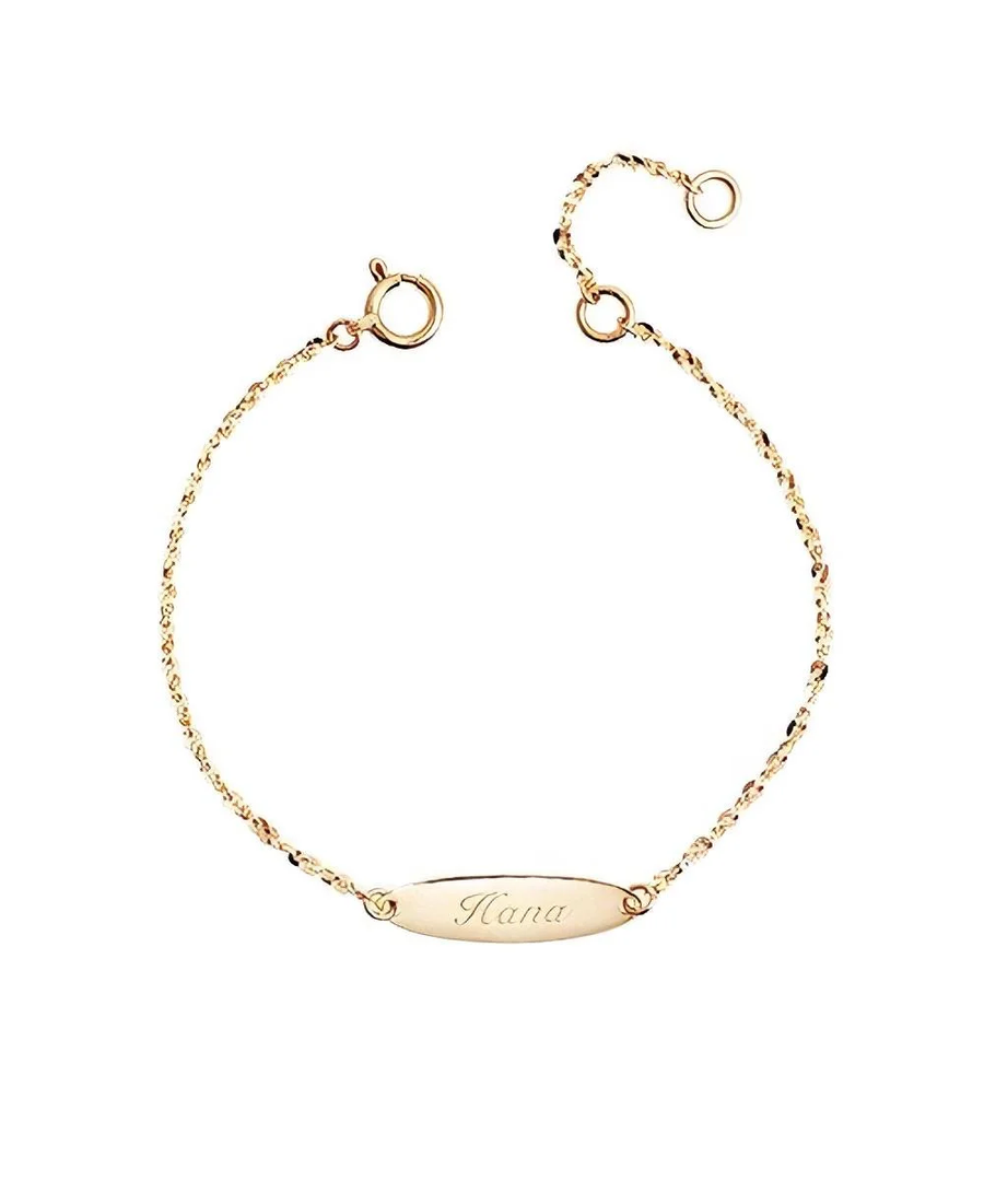 【AURORA GRAN】K18YG Chain Bracelet Oval for Baby