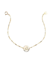 【AURORA GRAN】K18YG Chain Bracelet Round for MOM